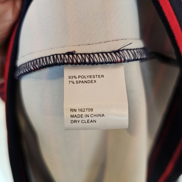 LDT Striped Ballon Sleeve Strechy Shift Dress - Picture 4 of 7